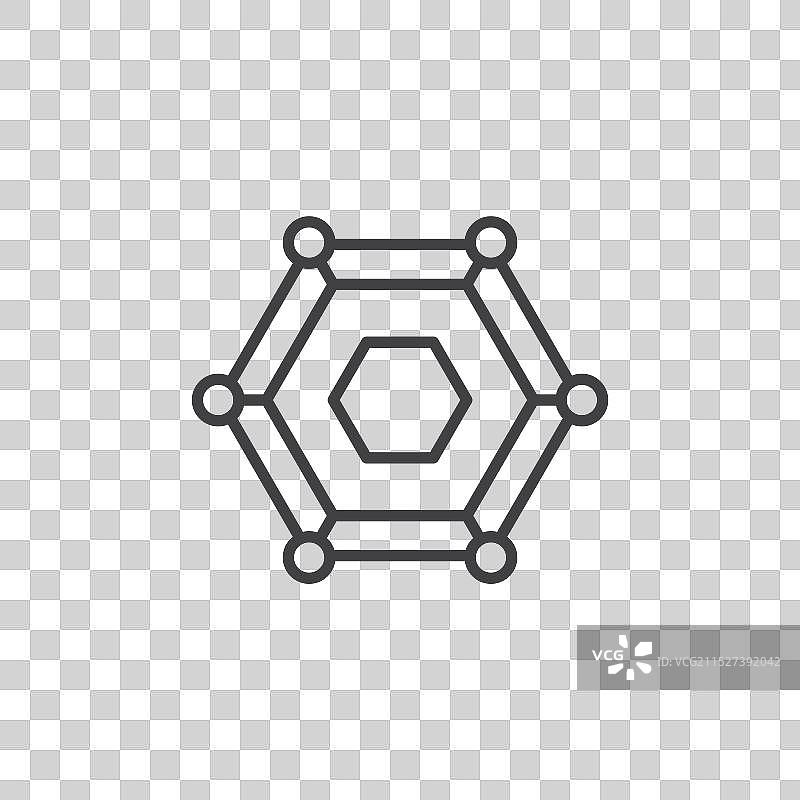 白色背景上的石墨烯图标集图片素材