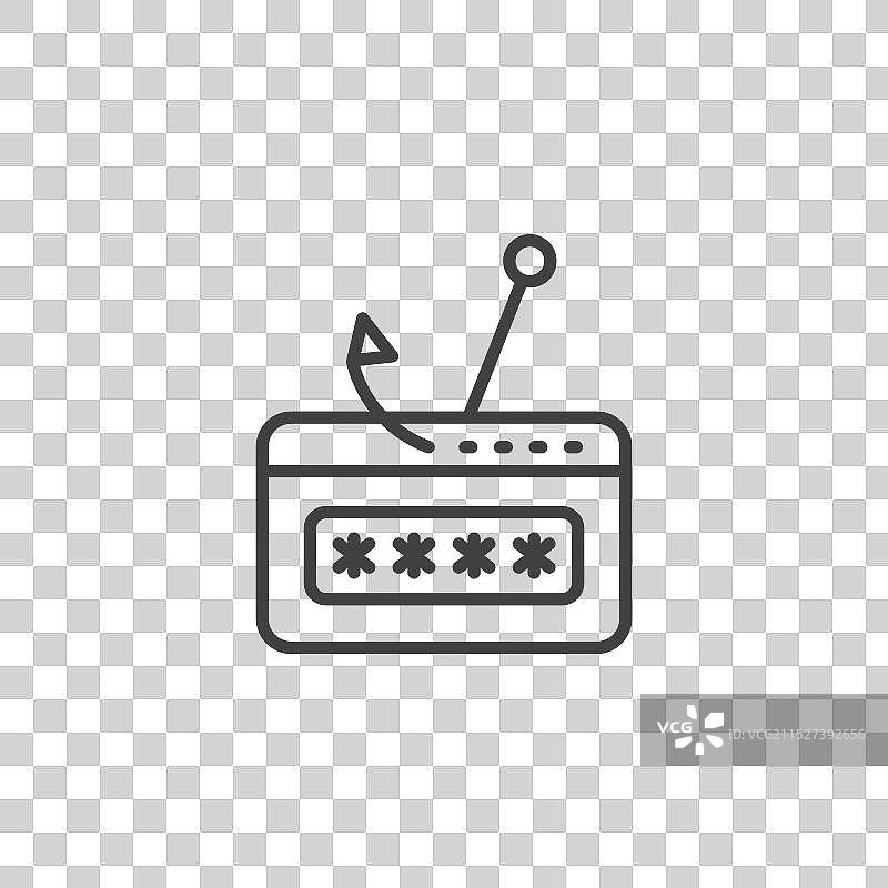 密码网络钓鱼图标图片素材