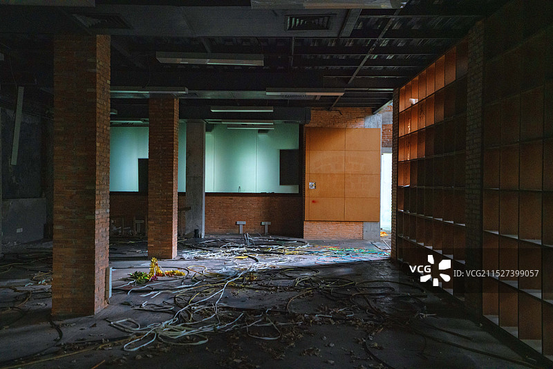 中国广东省广州市天河区员村四横路红专厂创意园旅游景区荒废之美！图片素材