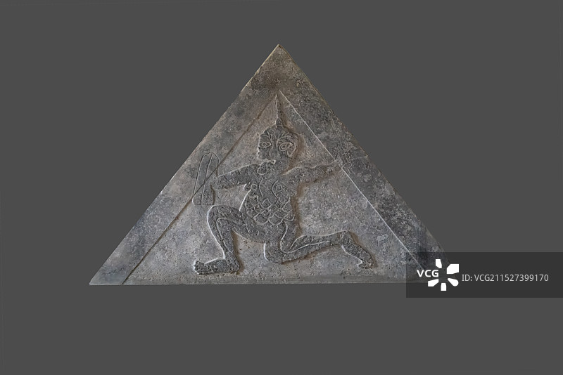 美术工艺，西晋石雕，驱鬼图图片素材