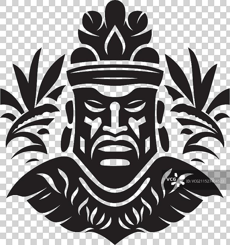 提基宝藏夏威夷女性图案元素图片素材