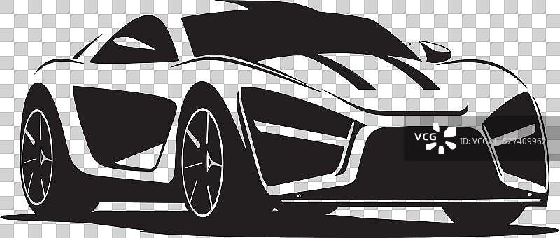 碳纤维超跑创新彗星阴影图片素材