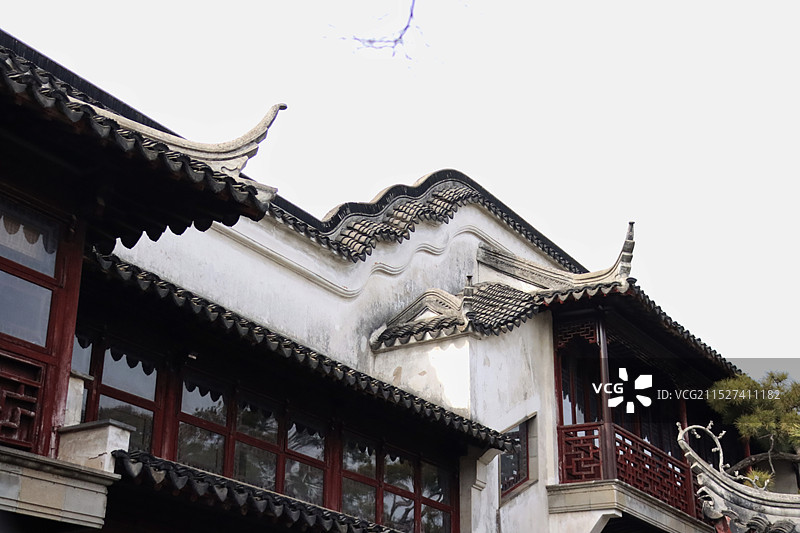 苏州环秀山庄的园林建筑 古建图片素材