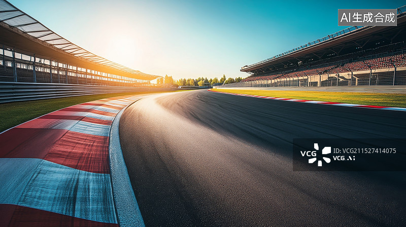 【AI数字艺术】俯瞰俯拍下的马路公路跑道赛道近景图片素材