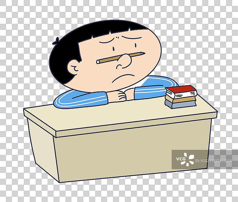 不喜欢上学的孩子图片素材