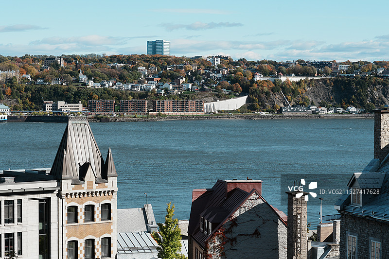 加拿大魁北克城圣劳伦斯河畔图片素材