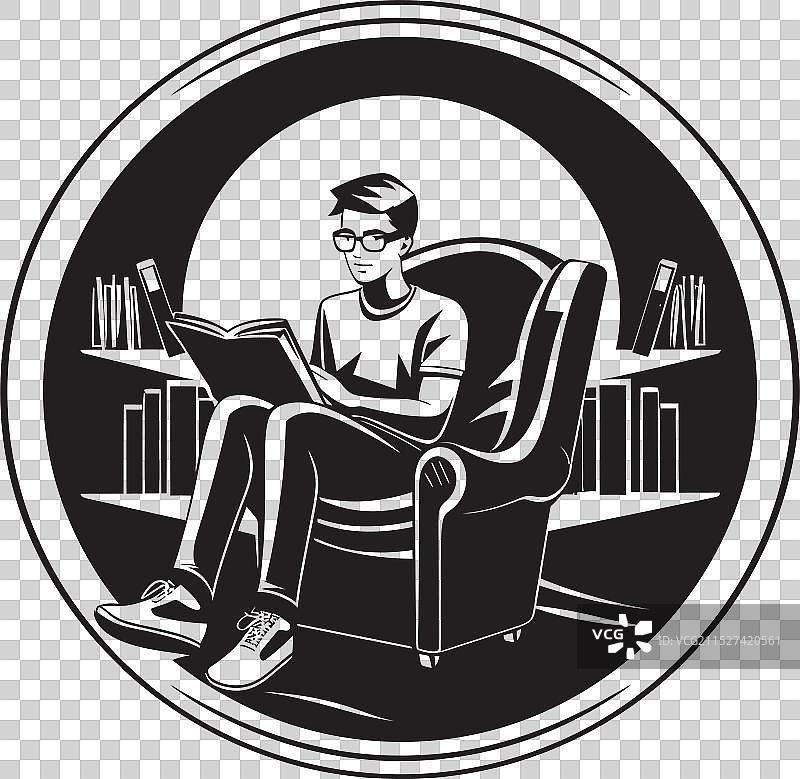 黑色书籍中的教育伊甸园学生图片素材