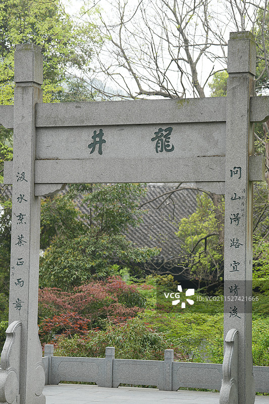 龙井问茶图片素材