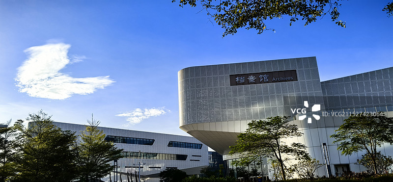 金湾区档案馆外景图片素材