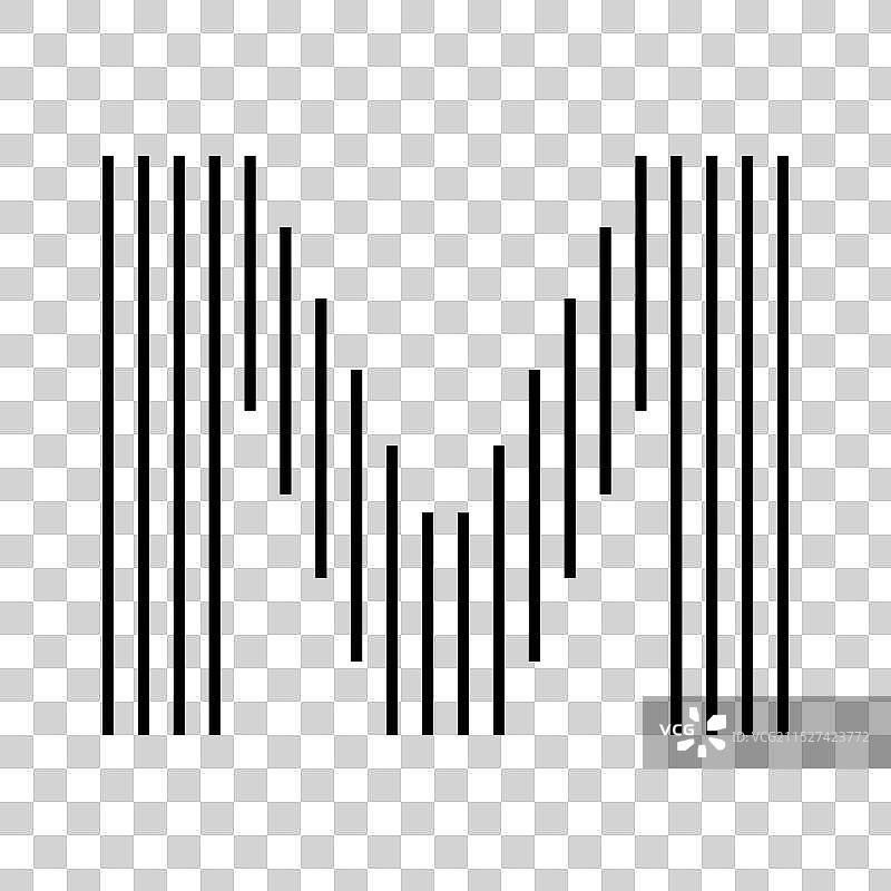 字母M首字母组合标志几何图标图片素材