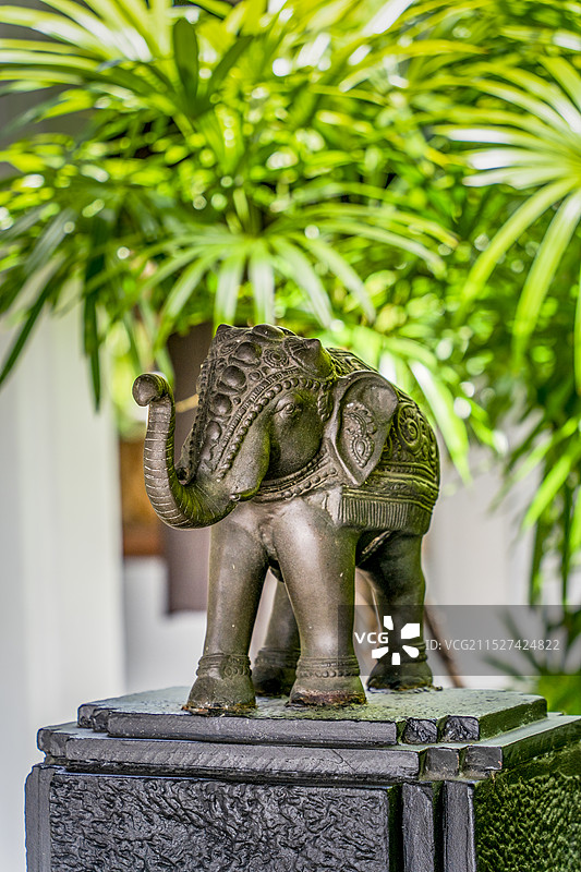泰国曼谷安纳塔拉酒店的雕塑图片素材