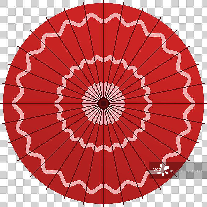 传统红色中式伞图片素材