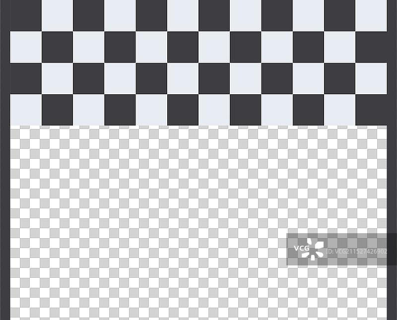 为获胜者挥舞的格子终点线旗帜图片素材