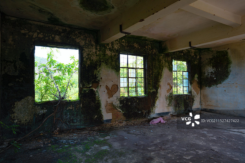 中国广东省江门市台山市乡村中学建筑之美图片素材