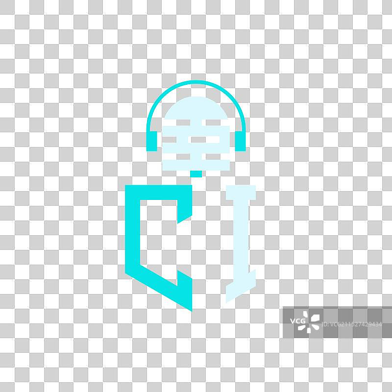 CI麦克风音频音乐标志设计图片素材