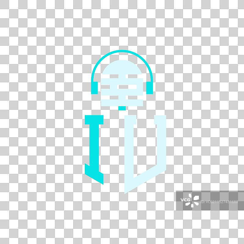 IU麦克风音频音乐Logo设计图片素材
