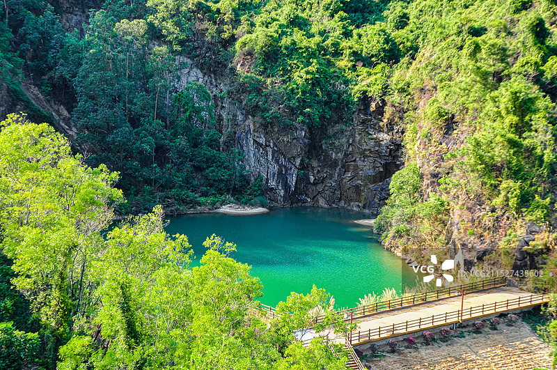 圭峰山龙潭瀑布，龙潭景区，广东省江门市新会圭峰山国家森林公园。图片素材