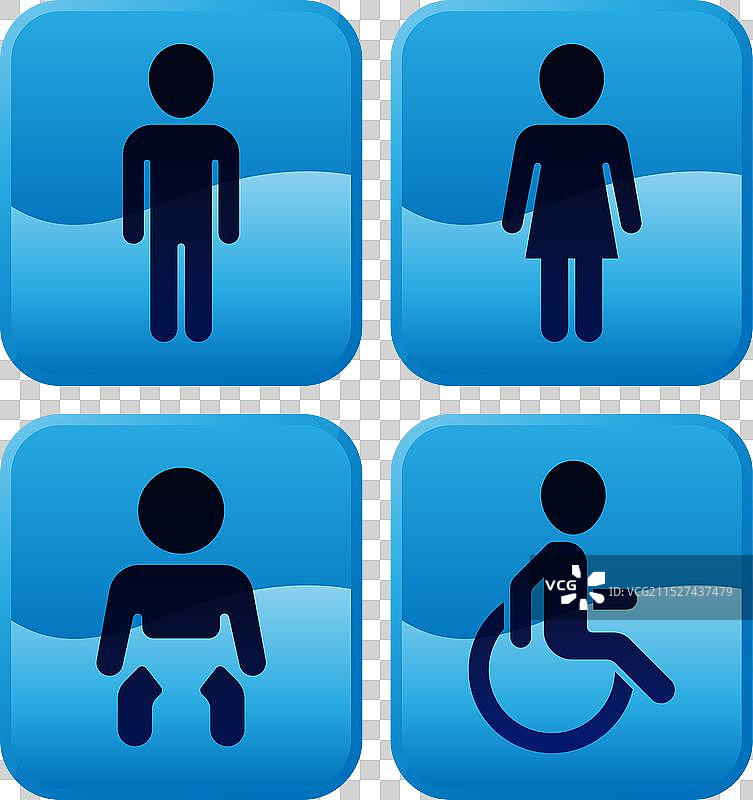 卫生间指示牌图片素材