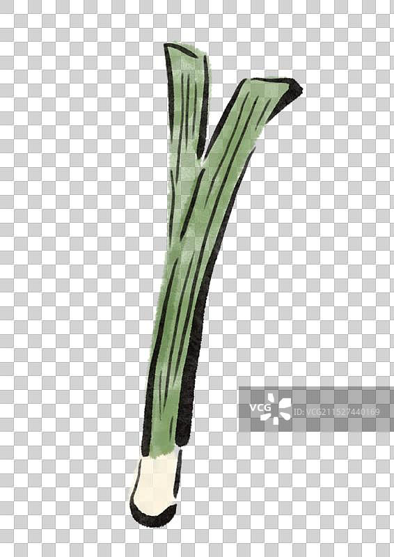 国潮风淄博美食插画元素-烧烤卷饼图片素材