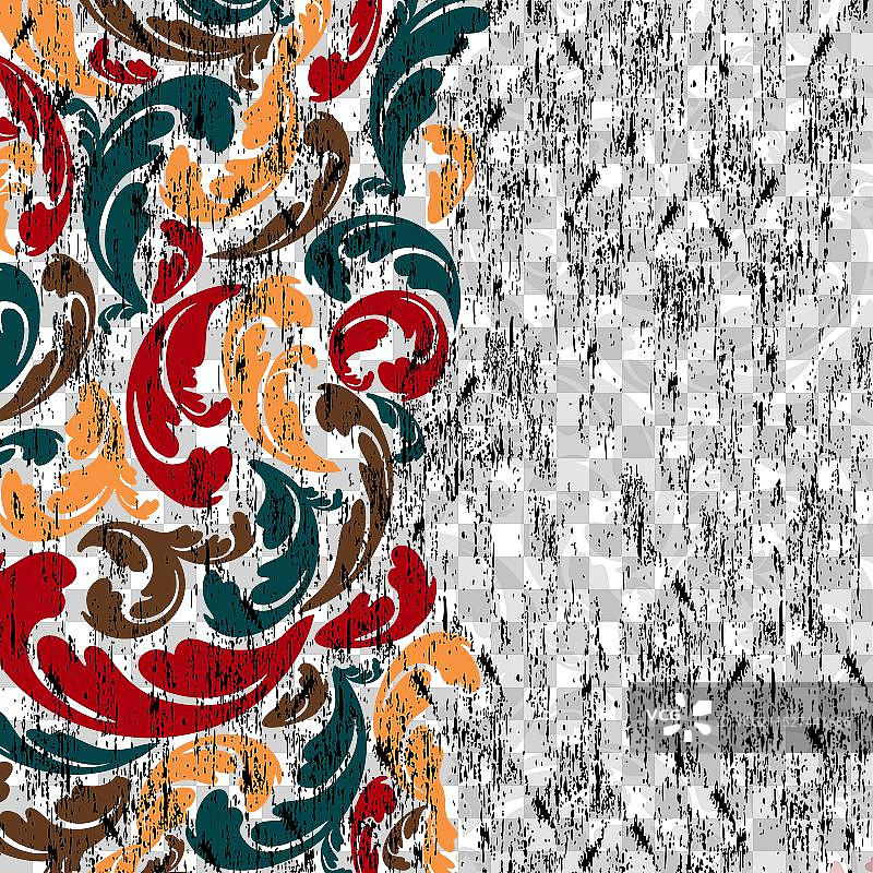 花卉复古阴影背景图片素材