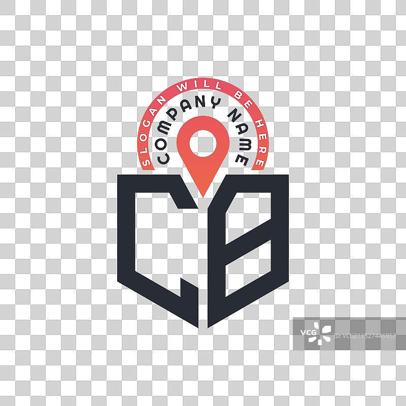 CB人才招聘定位标志设计图片素材