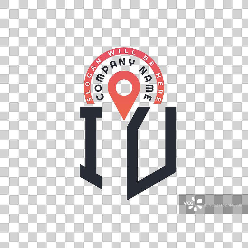 IU人力资源定位标志设计图片素材