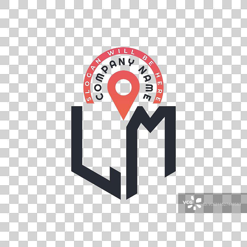 人力资源LM定位标志设计图片素材