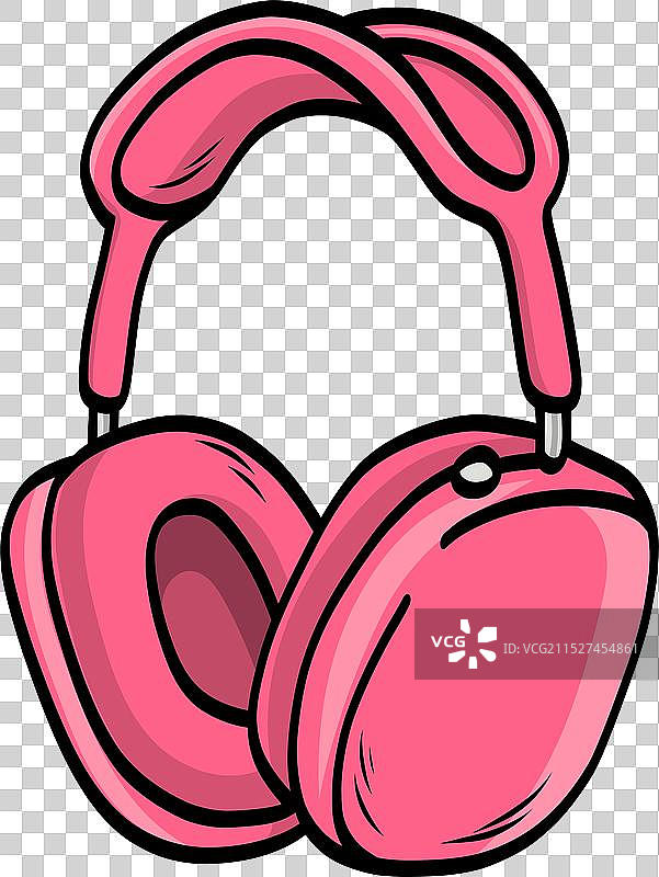 无线耳机绘画图片素材