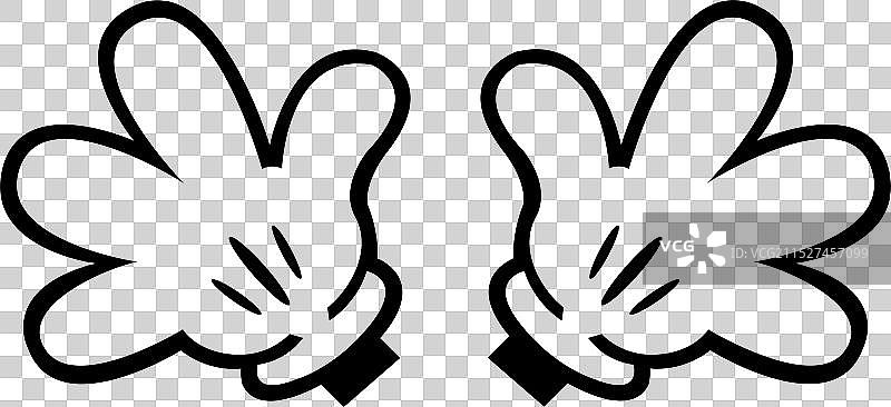 米老鼠手图片素材