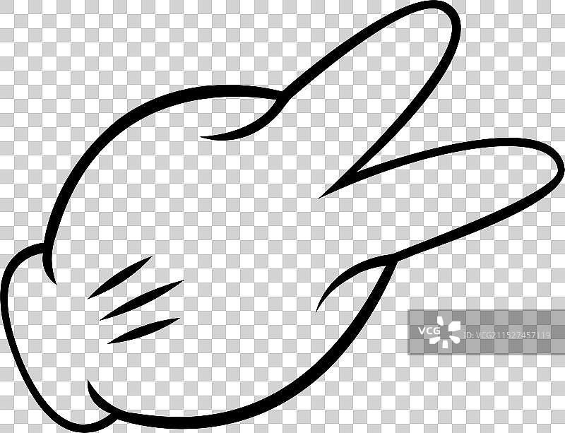 石头剪刀布 - 米老鼠手图片素材