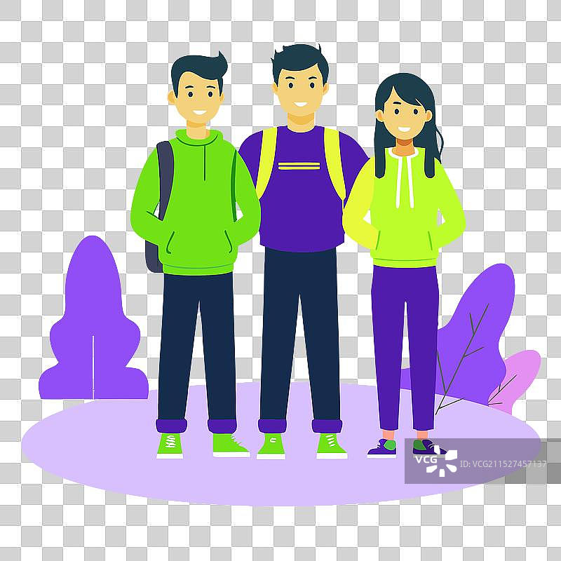 学生小组学习教育图片素材