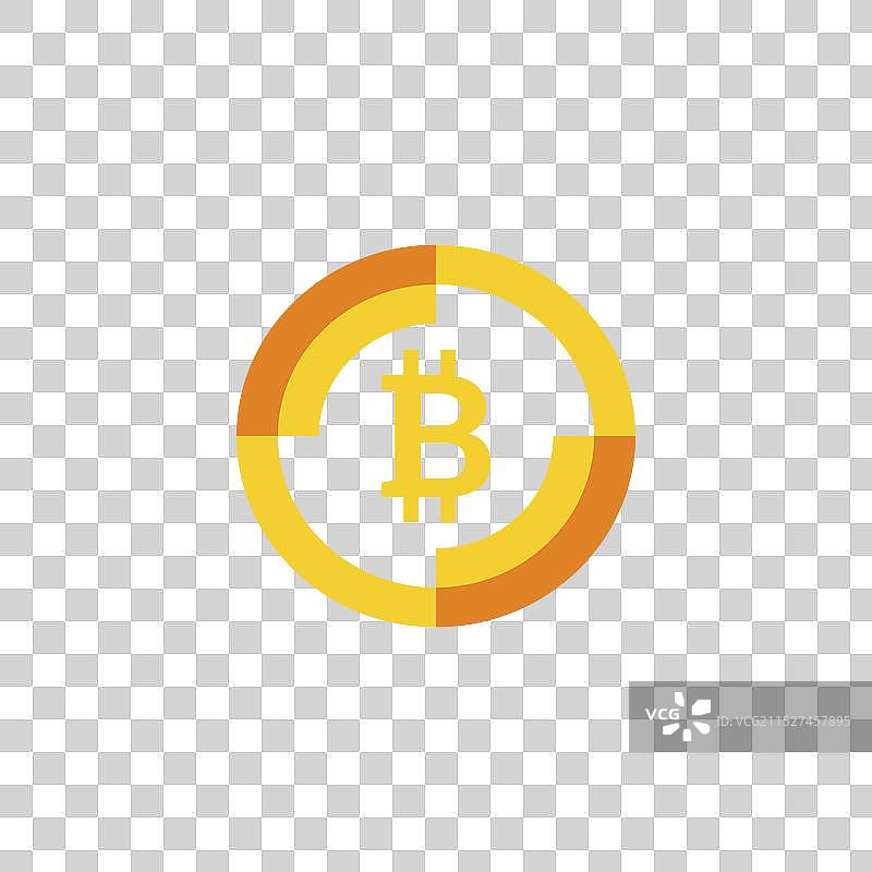 虚拟货币比特币标志模板图片素材