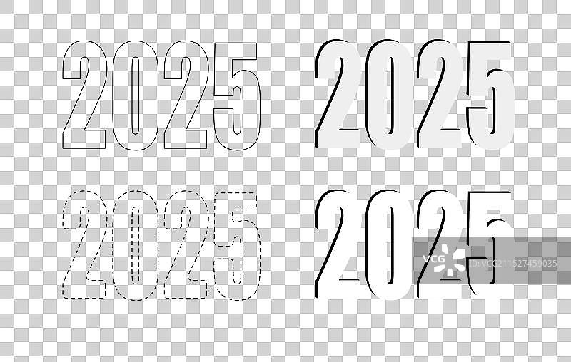 2025年新年设计图案图片素材