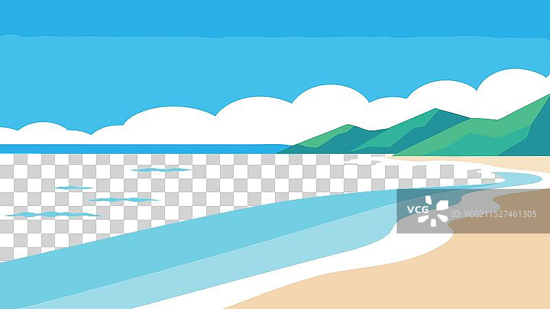 宁静海滩金属印刷品图片素材