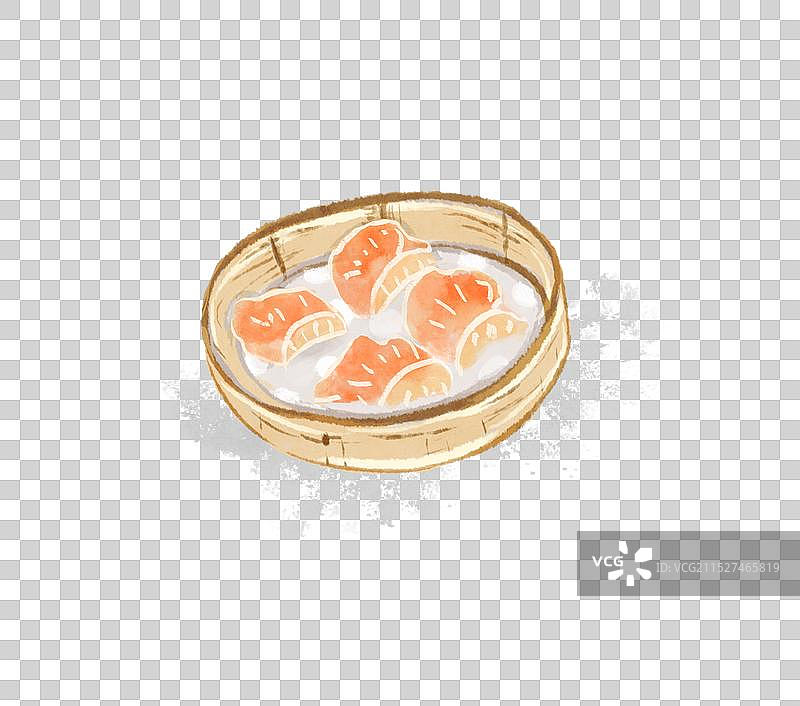 蒸笼中的虾饺图片素材