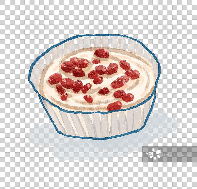 美味的红豆双皮奶饮品小吃图片素材