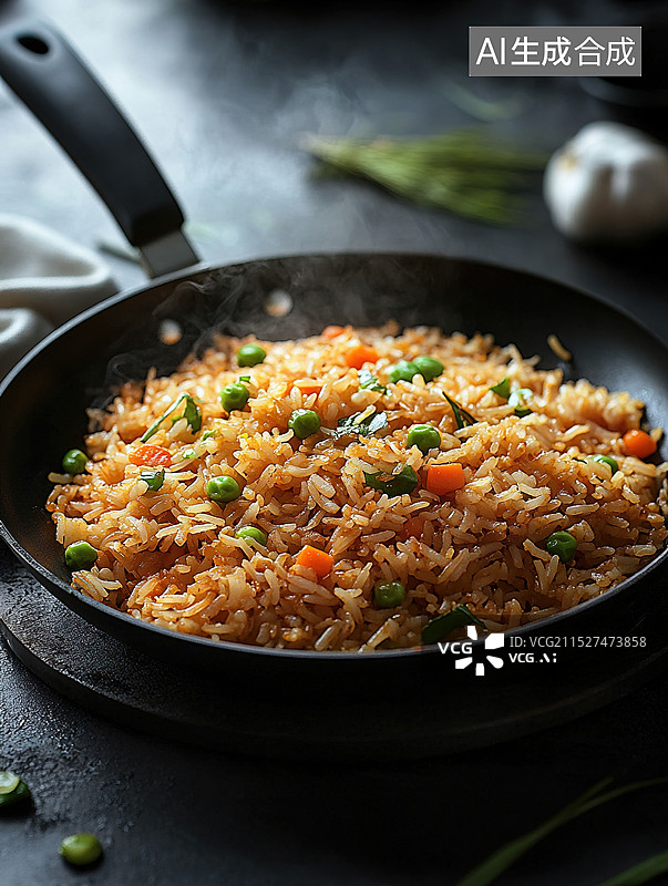 【AI数字艺术】香气四溢的番茄炒饭图片素材