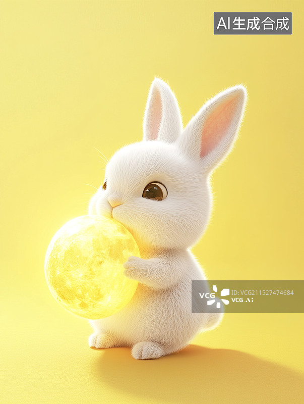 【AI数字艺术】温暖治愈的小兔子图片素材