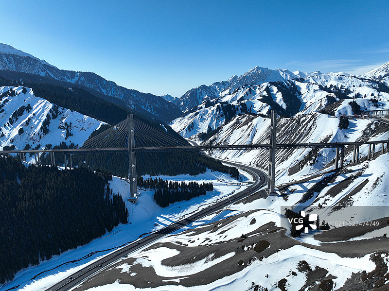 果子沟大桥图片素材