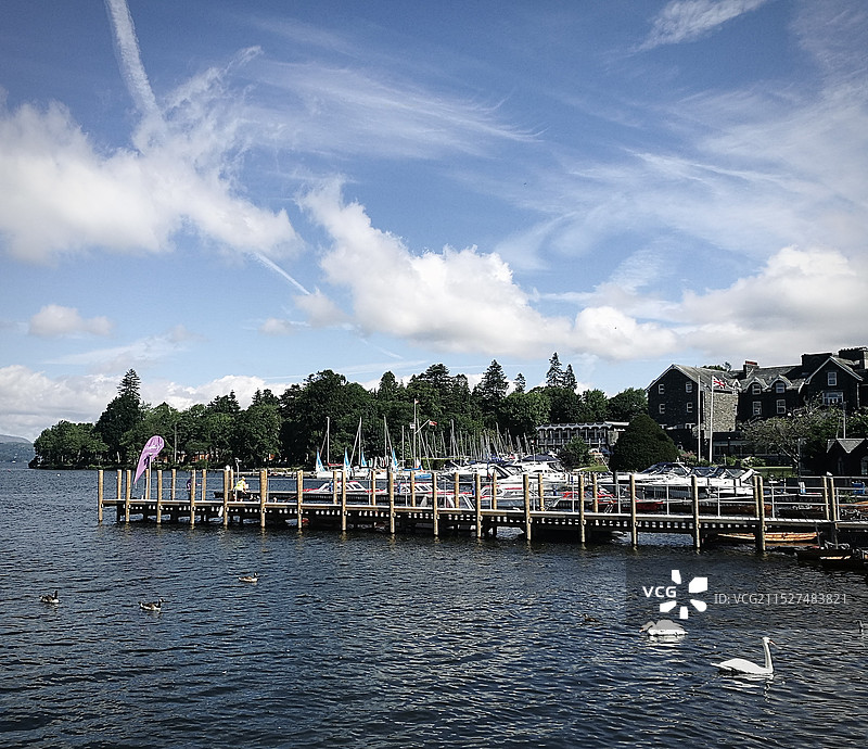 英国 湖区 海景与顶天建筑图片素材