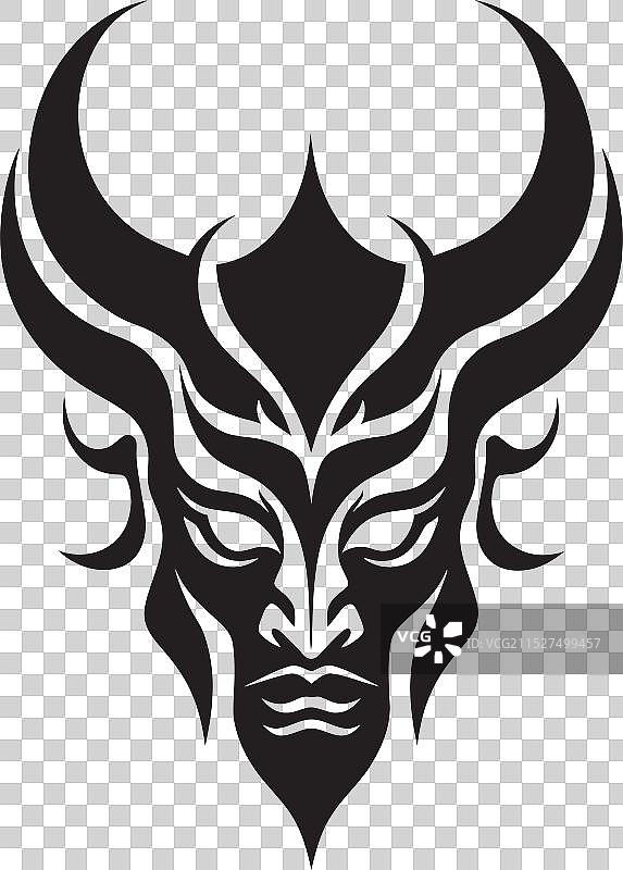 歌舞伎黑恶魔标志图片素材