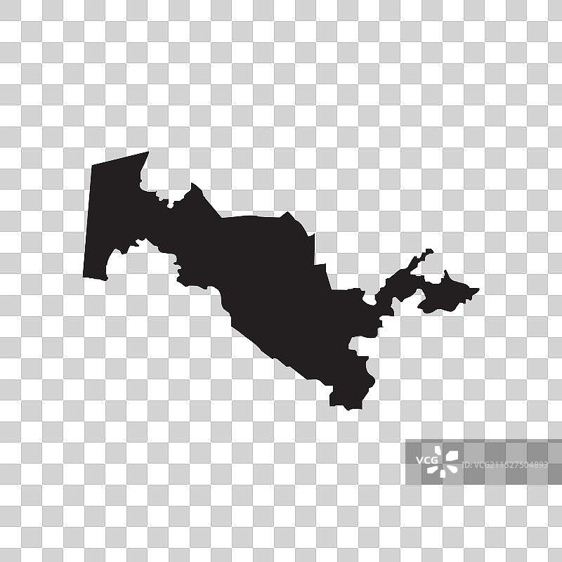 乌兹别克斯坦地图图标图片素材