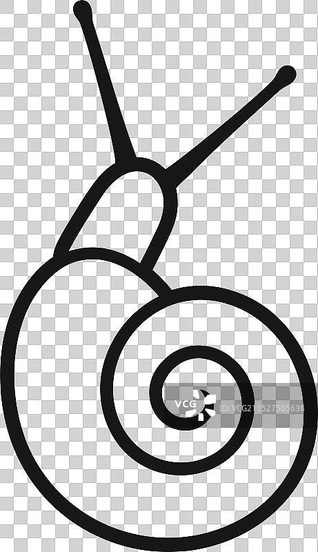 葡萄蜗牛轮廓图片素材