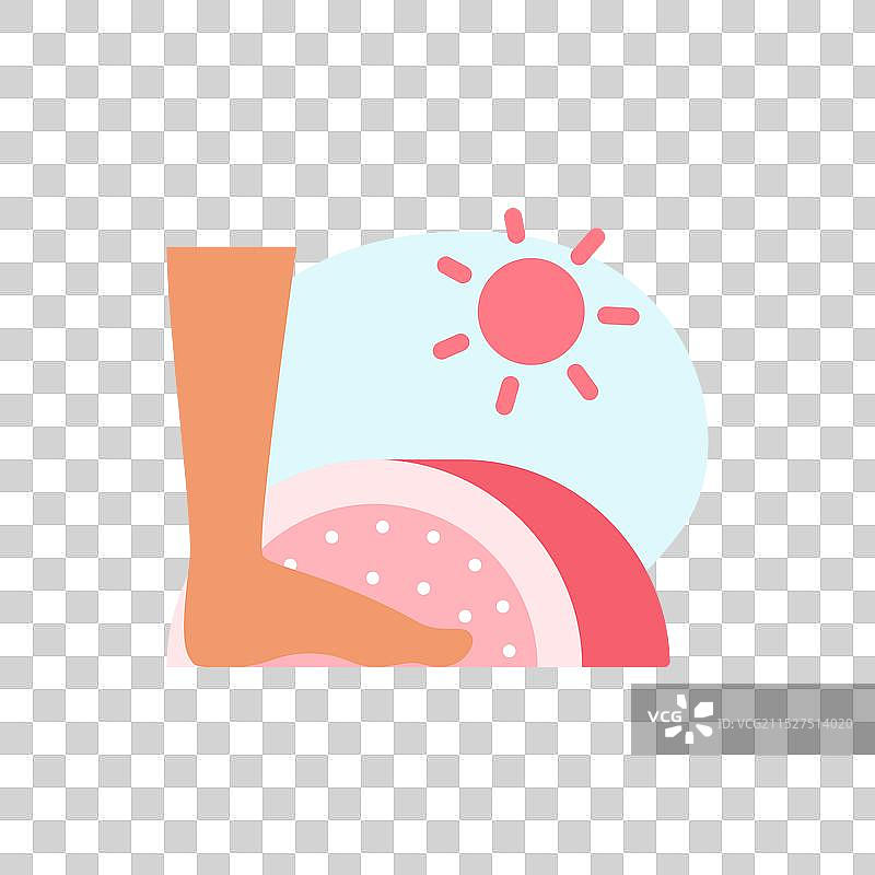 使用紫外线灯干燥脚趾甲油图片素材