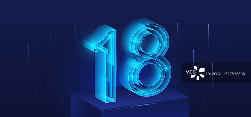 科技数字18图片素材