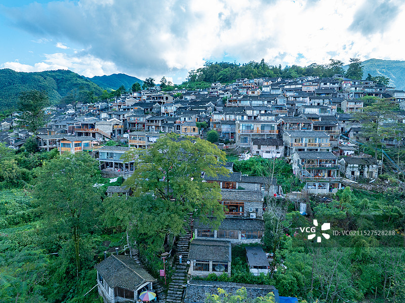 广东清远连南县南岗排千年瑶寨图片素材