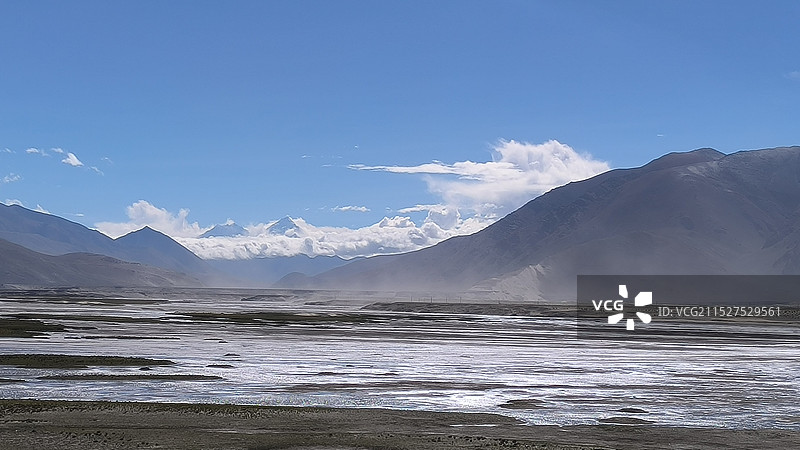 珠穆朗玛峰观景台风光图片素材