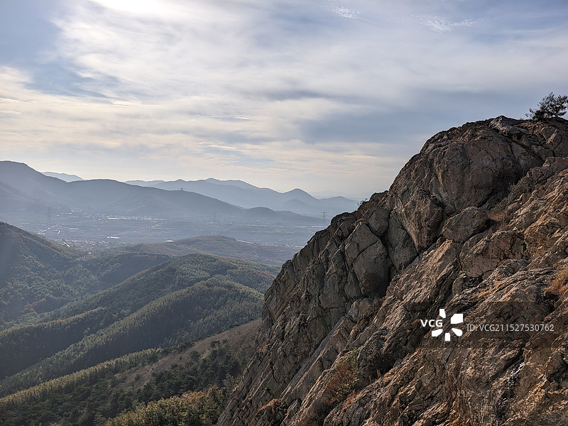 秋天霜降节气，莒县屋楼崮山顶好风光图片素材