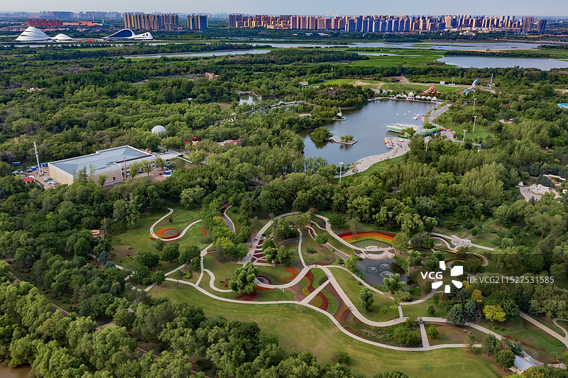 哈尔滨道外区滨江湿地风景区图片素材