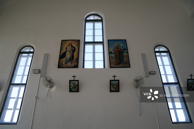内蒙古 呼和浩特 天主教堂 最后的晚餐图片素材